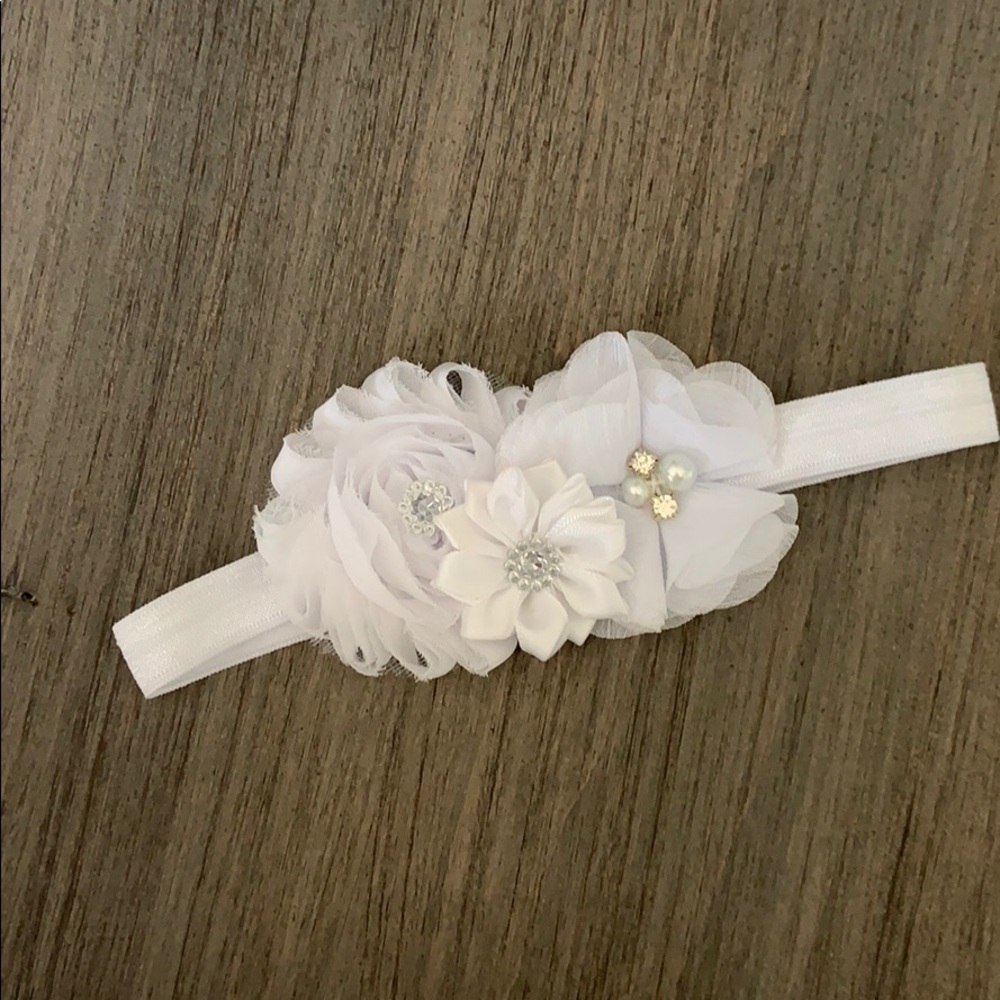 Flower girl/communion/baptism headband